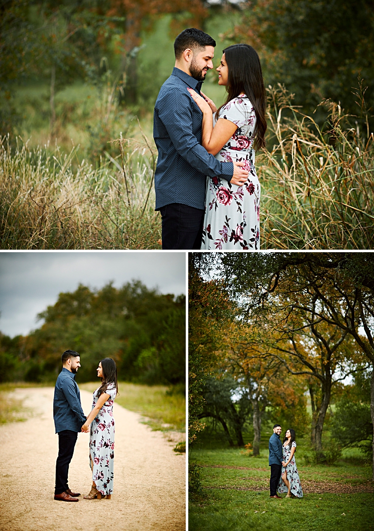 Liz and Saul just enjoying each other's company during their Austin outdoor engagement session ~ Austin Engagement Photographers Mercedes Morgan Photography