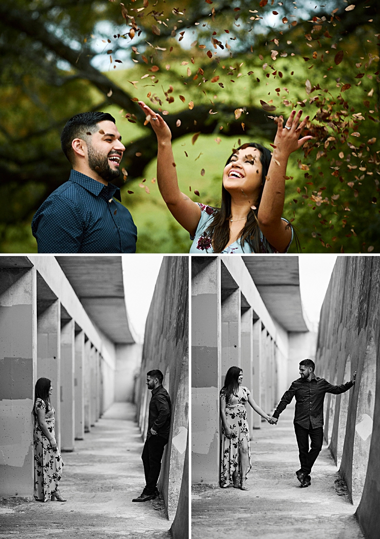 Liz and Saul, playful at heart ~ Austin outdoor engagement session ~ Austin engagement photographer