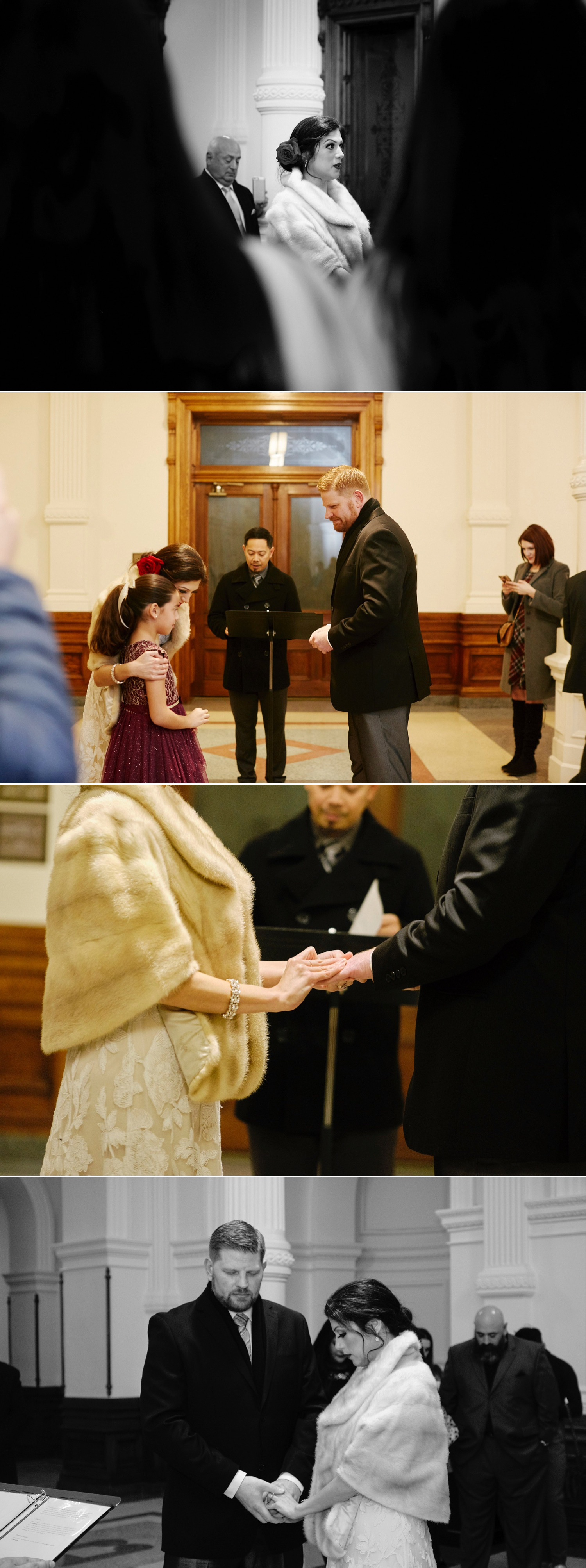 Vows, hugs, rings and prayers exchanged during Brandon and Kathleen's Texas State Capitol wedding 