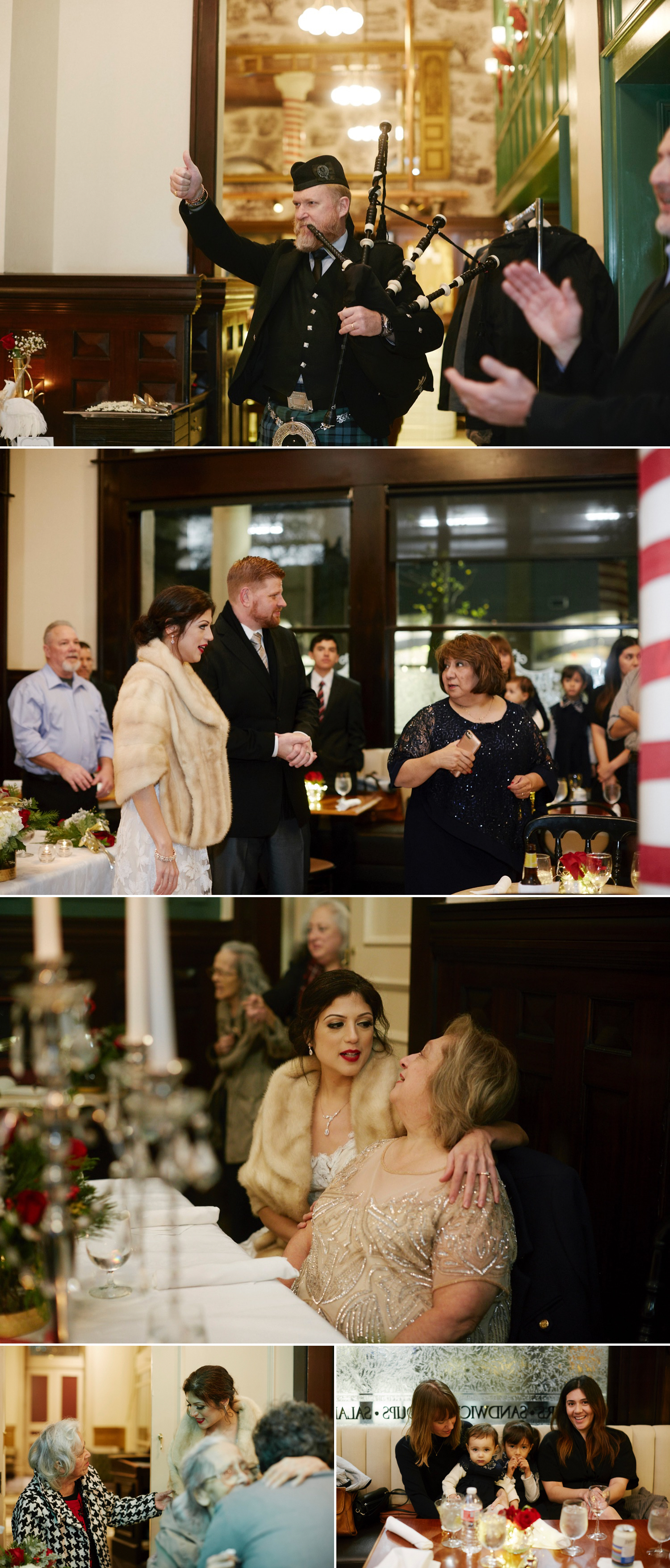 Kathleen & Brandon are announced at their Driskill Hotel wedding reception 