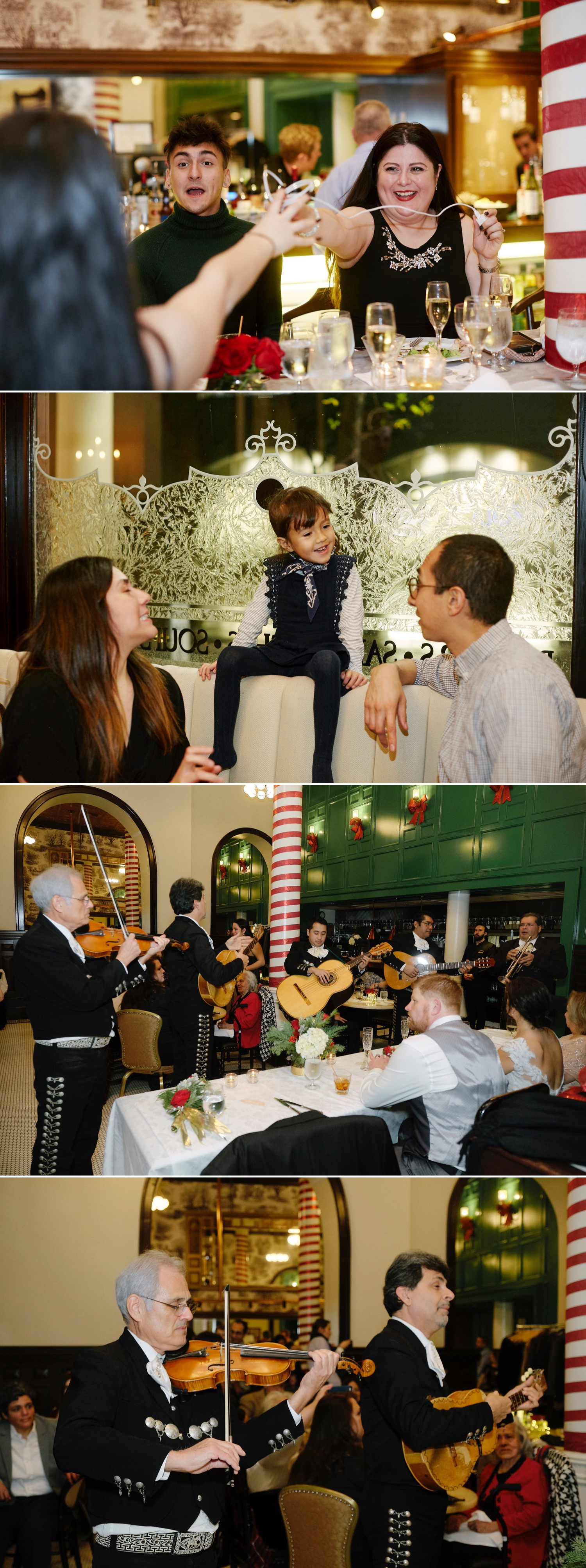 Fun moments from Brandon and Kathleen's reception at Austin's Driskill Hotel by Austin wedding photographers Mercedes Morgan Photography