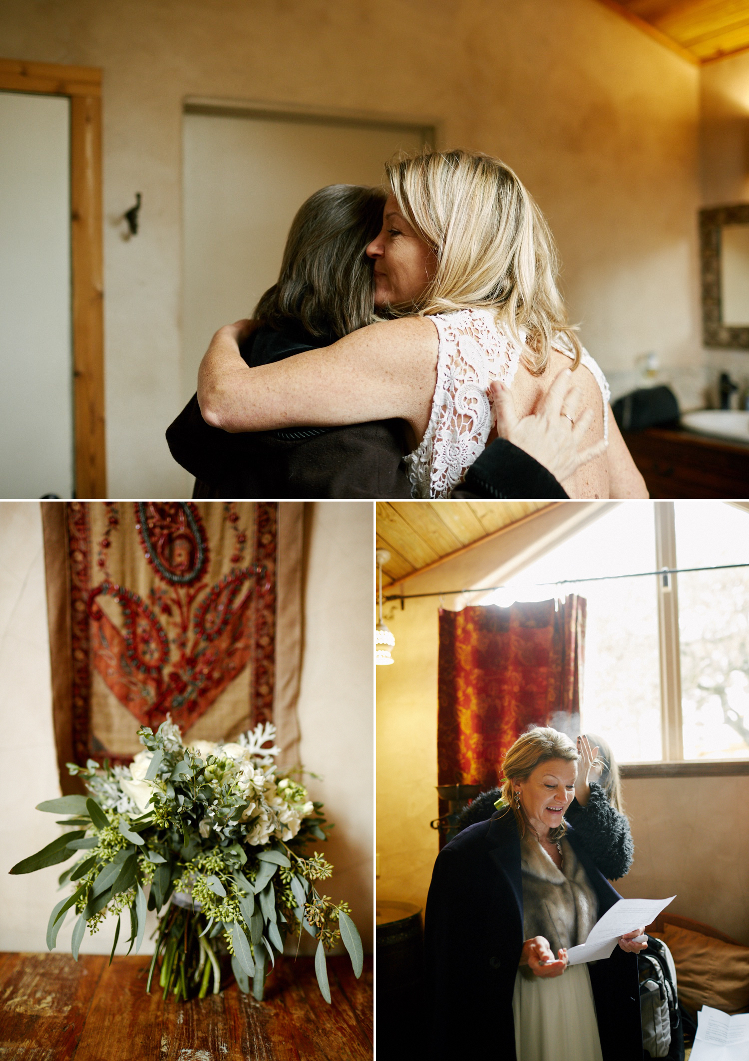 Amy getting ready before wedding Martin | Photography at Chapel Dulcinea by Austin wedding photographers Mercedes Morgan Photography