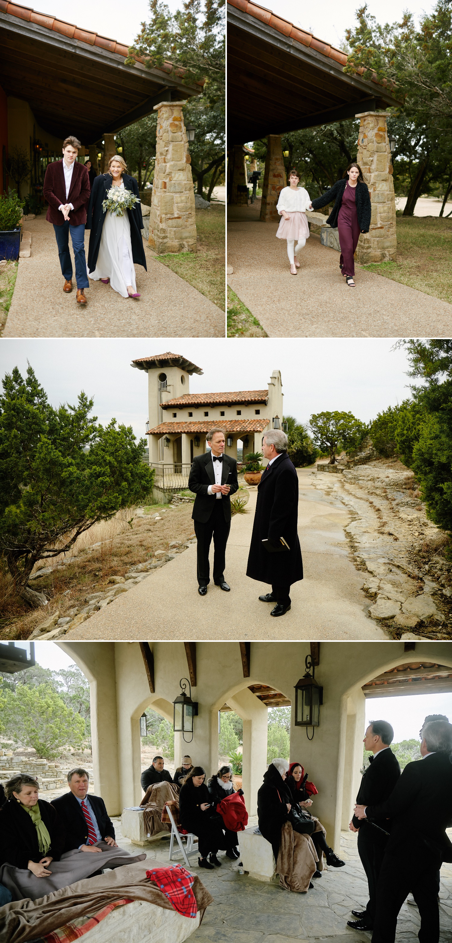 Approaching the chapel | Martin and Amy's Chapel Dulcinea wedding