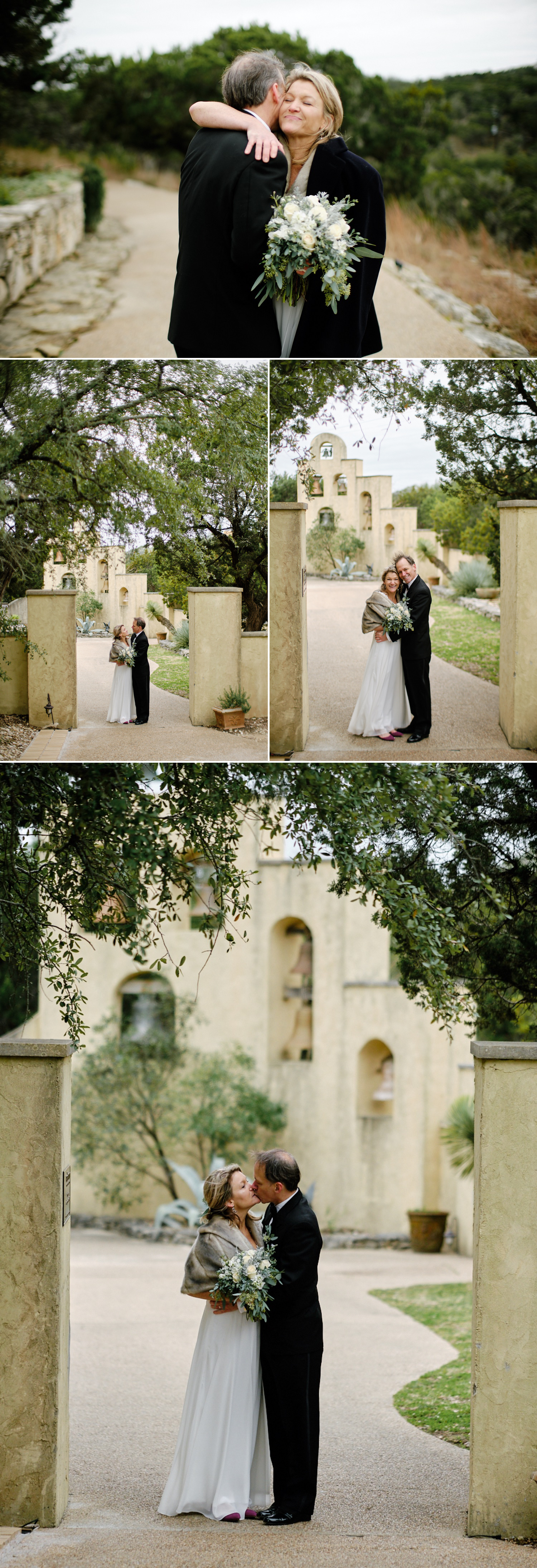 Spontaneous hugs, smiles and kisses from Amy and Martin, post-wedding | Austin wedding photography by Mercedes Morgan Photography