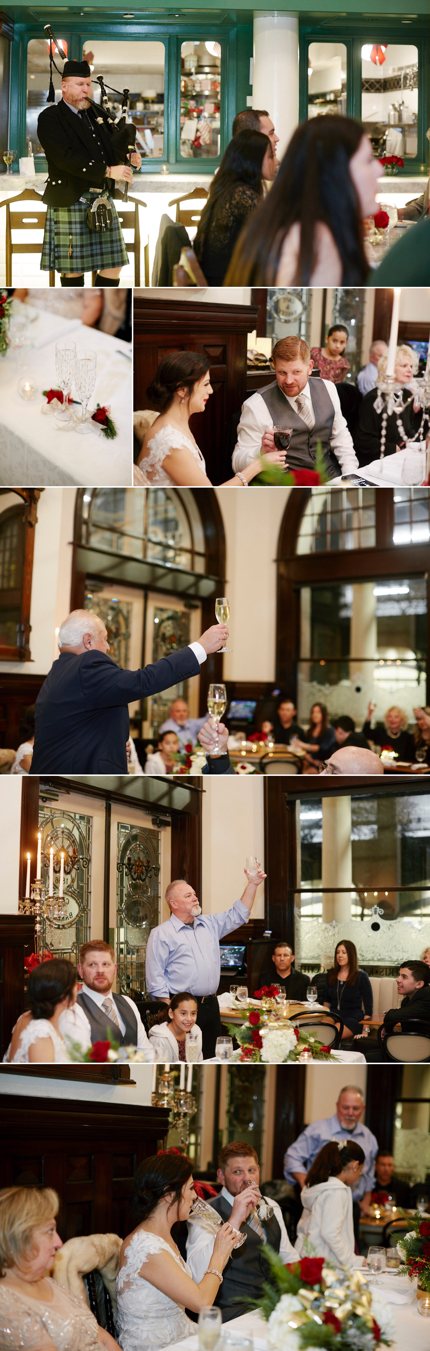 Toasts to the bride and groom! | Driskill Hotel Austin wedding | Austin wedding photographers Mercedes Morgan Photography