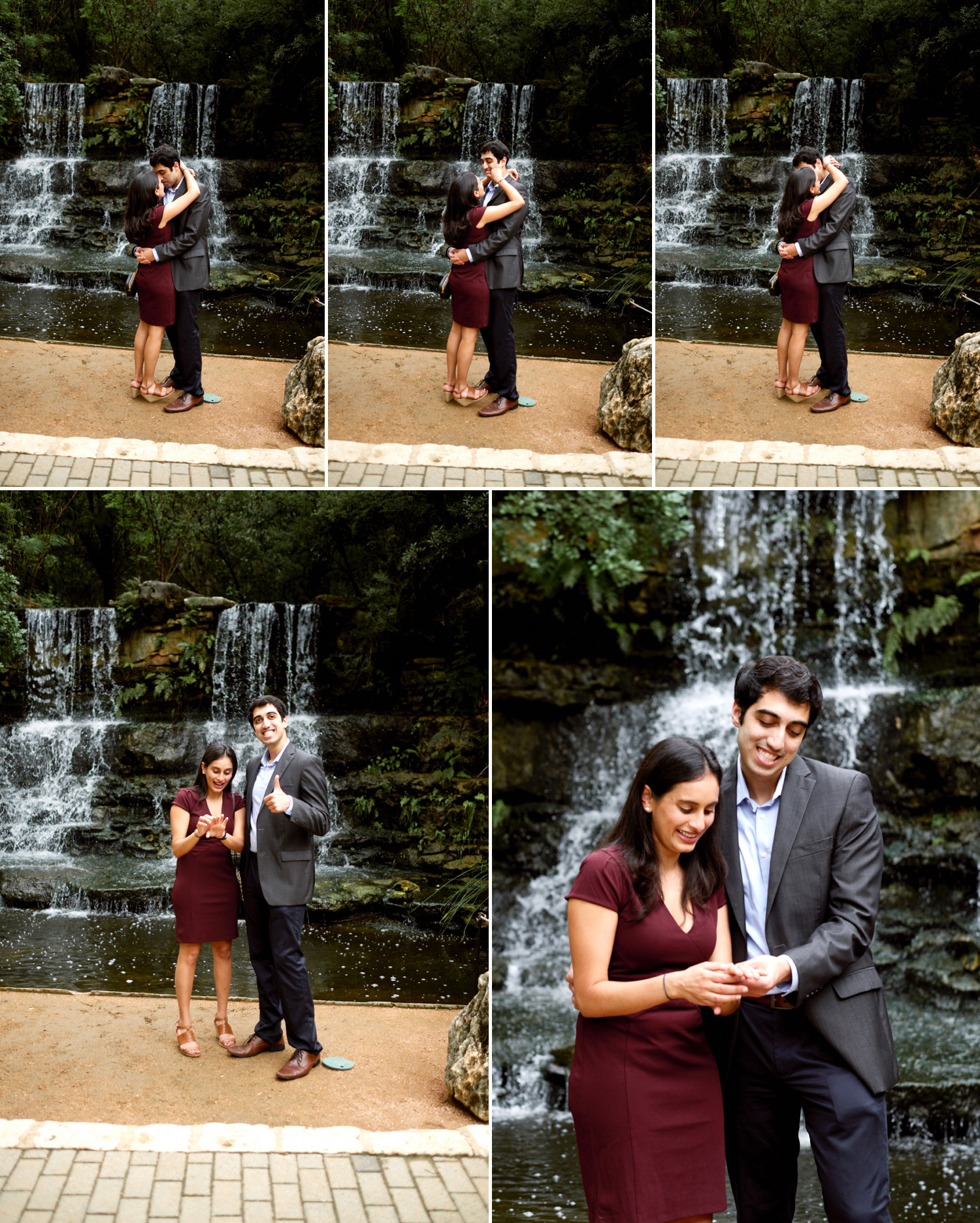 Katyayani's reactions to Pratik's proposal were just precious! We were thrilled to be able to capture thee for them - Austin wedding photographers Mercedes Morgan Photography