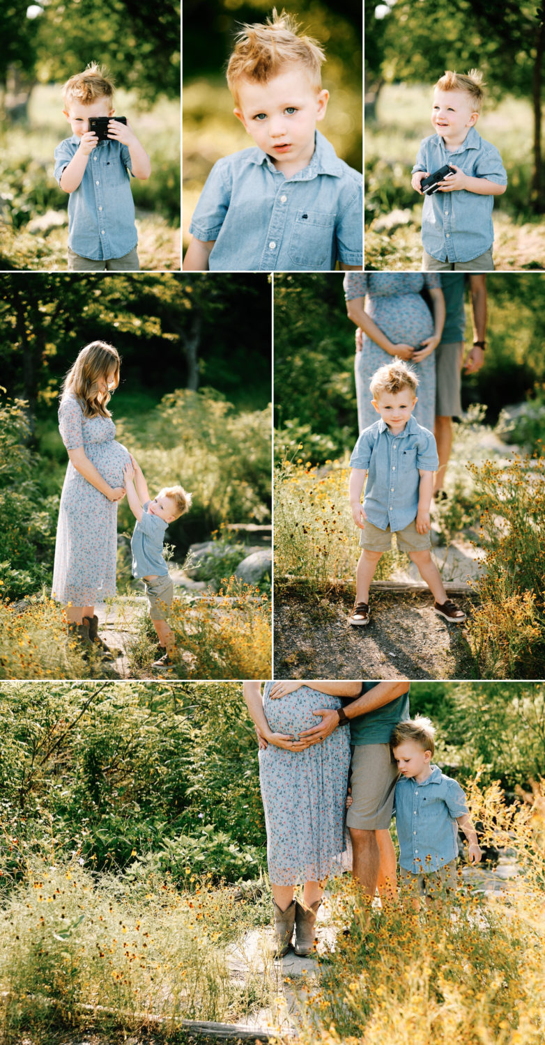 Baby bump portraits by Austin portrait photographers Mercedes Morgan Photography