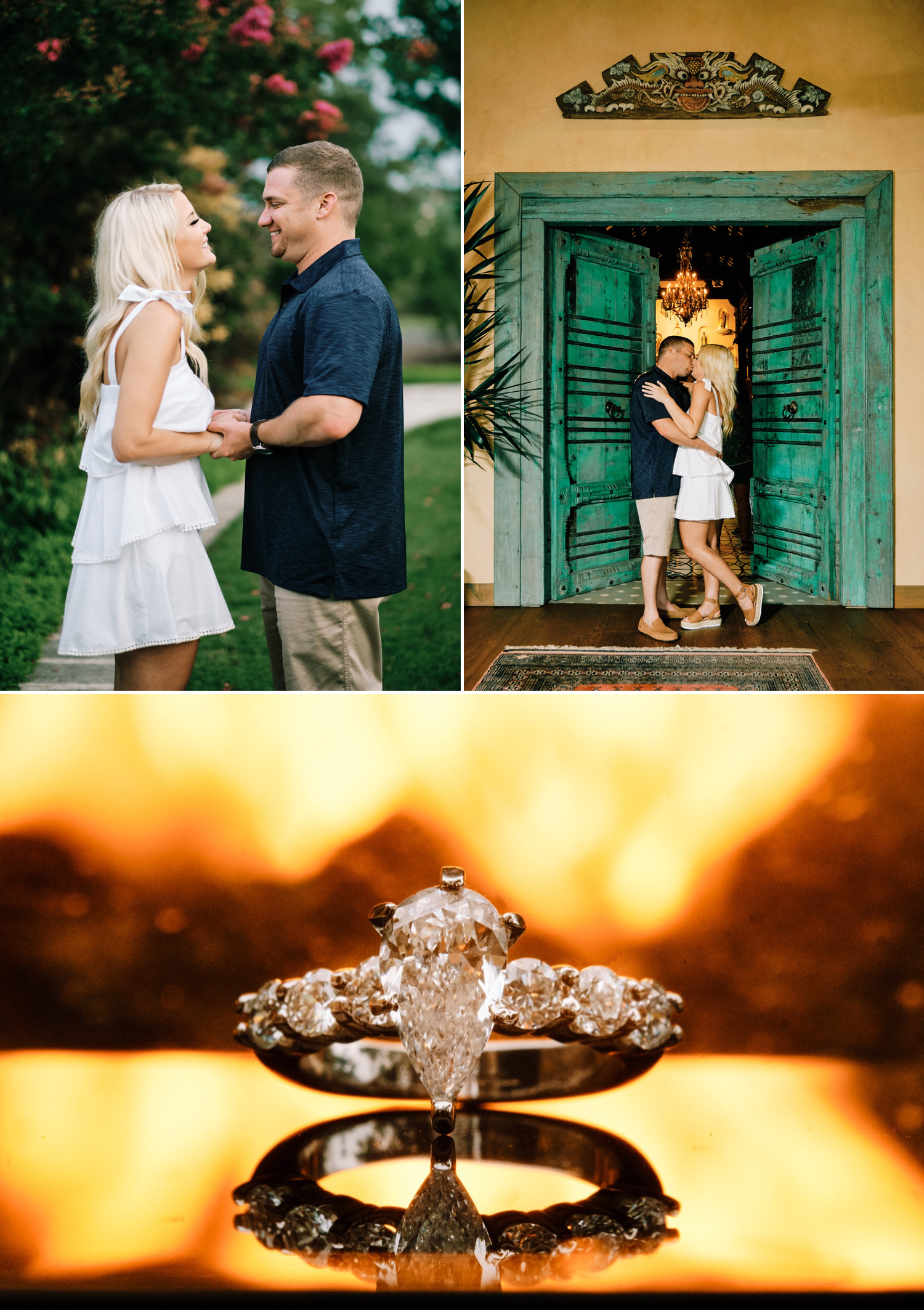 Proposal at Tillie's Restaurant in Camp Lucy, Dripping Springs TX ~ Dripping Springs wedding photographer