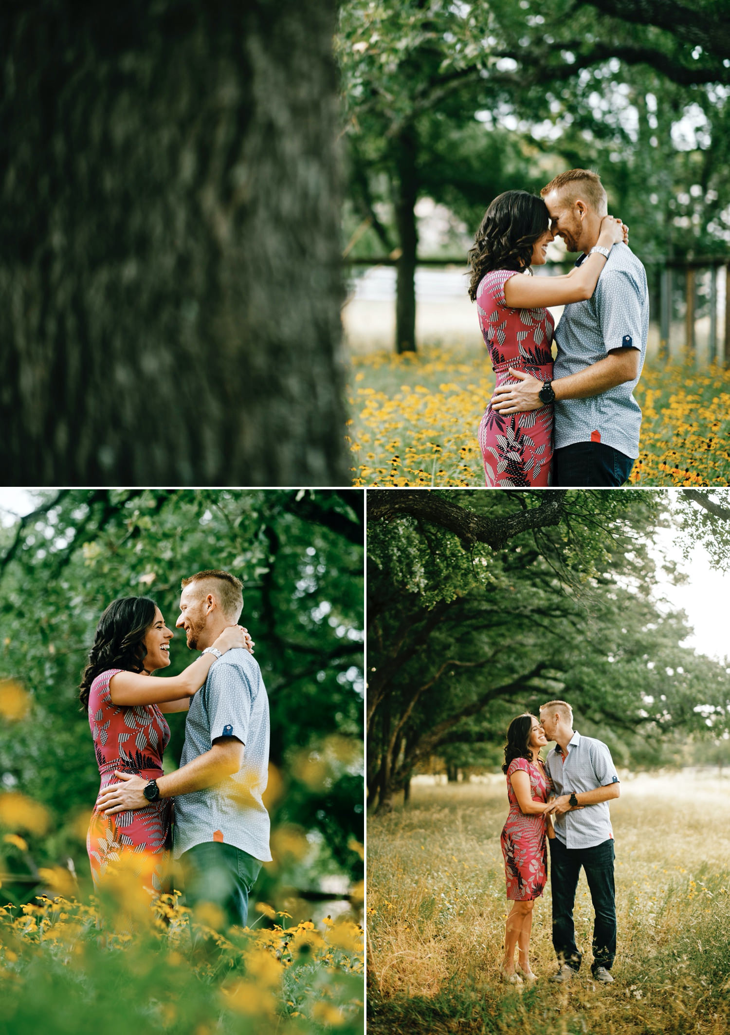 Rusty and Christina's engagement session with Texas Hill Country views by Austin wedding photographers Mercedes Morgan Photography