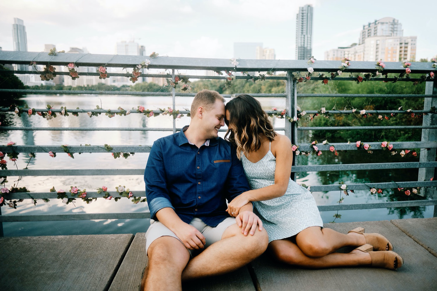 Dan and Makenzie's Austin boardwalk engagement session